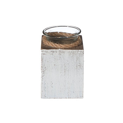 Photophore en bois 4,75 po