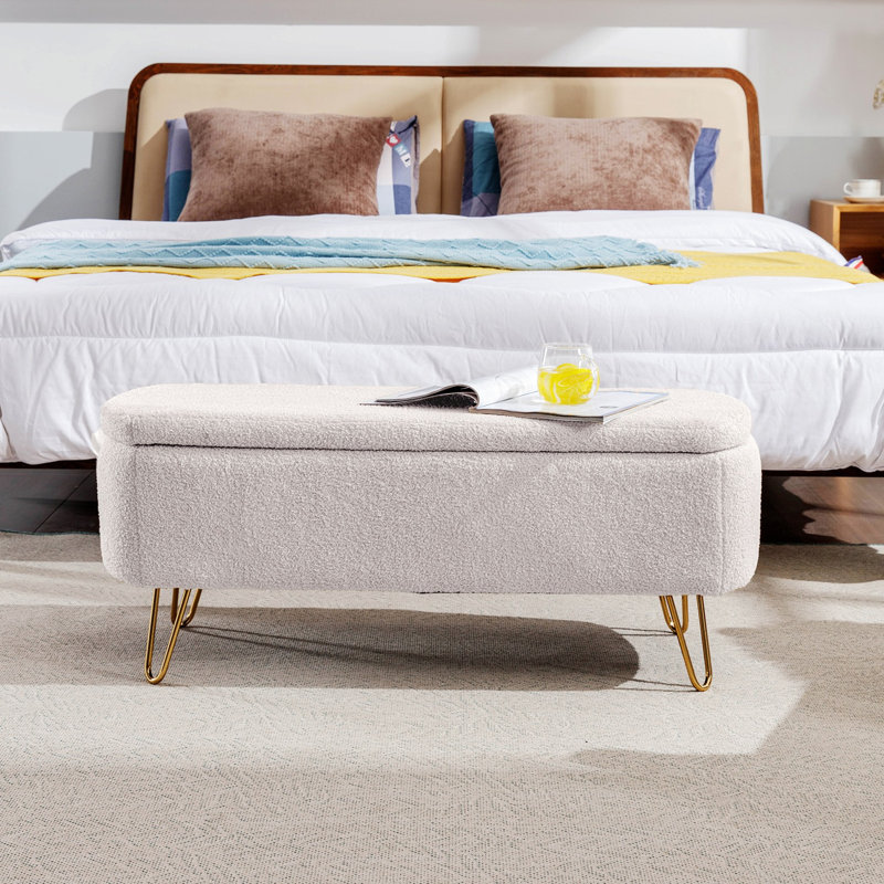 Banc de rangement Narding, Ivoire