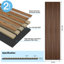 2 panneaux muraux en bois acoustique de L 95,7 po x l 24 po, panneaux décoratifs insonorisés pour murs et plafonds, panneaux muraux en bois à lattes 3D-112601861