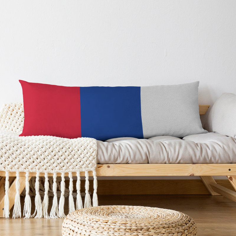 Oreiller de corps en polyester Atlanta, Accent bleu, Football Nouvelle-Angleterre