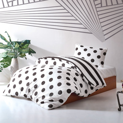 Cotton Blend Dots Duvet Cover