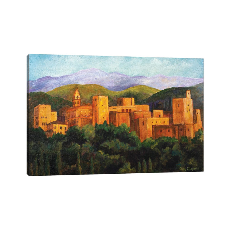 The Alhambra by Candy Mayer - Wrapped Canvas Painting, 20.32 cm H x 30.48 cm W