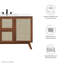Modway Soma 48'' Free Standing Single Bathroom Vanity with Manufactured Wood Top-93249778-93249779