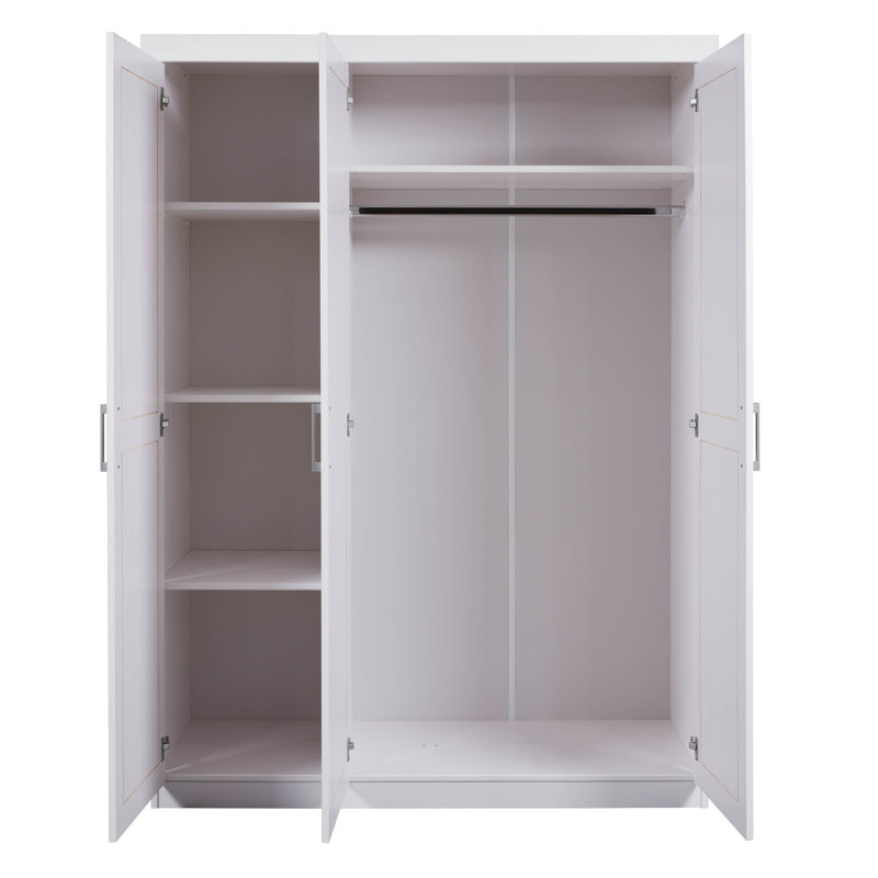 Hakon 3 Door Wardrobe, White