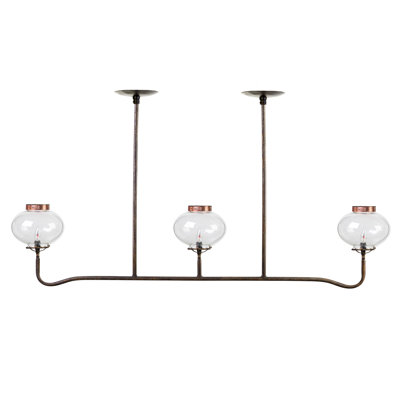 3 Light Gas Replica Chandelier
