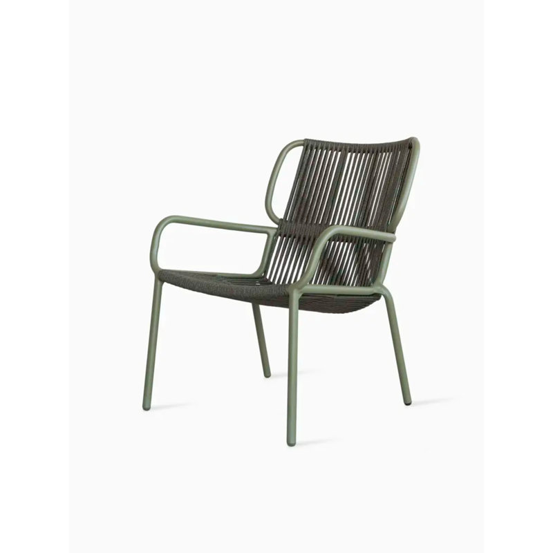 Ribbon Lounge Chair, Moss/Dark Green