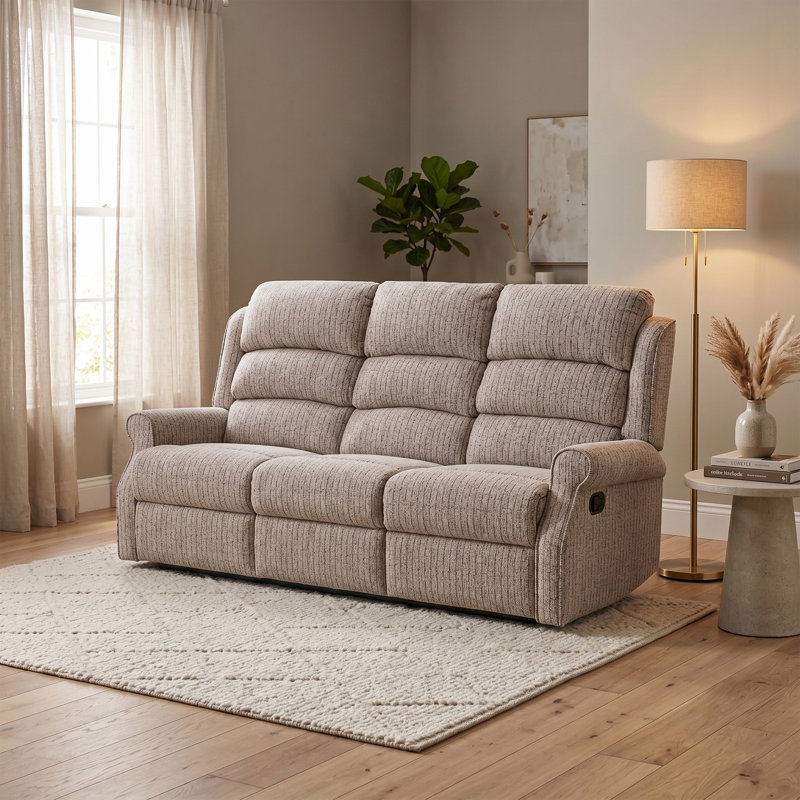 Lainey 2 Seater Reclining Loveseat, 3, Natural