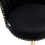 Chaise de bar en velours doux avec rotation à 360 °, hauteur réglable et coutures en losanges pour la cuisine Rivets dorés confortables, îlot de coussin en mousse haute densité Rotation