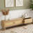 TV Stand for TVs up to 80'' , Modern Farmhouse Media Console, Entertainment Center with Solid Wood Legs