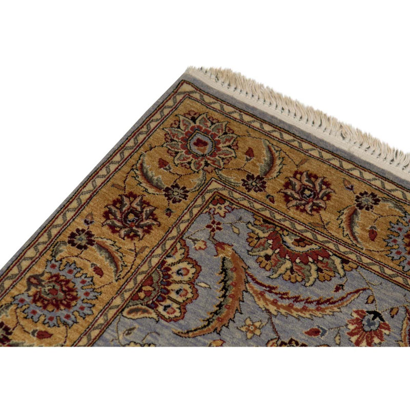 Wool Oriental Area Rug in Gold