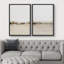 Brun clair, aquarelle, paysage abstrait, nature sauvage, illustrations, art moderne, rustique minimal-101185851-101185852