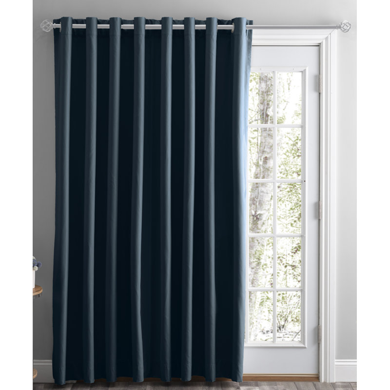Helgha Blackout Curtain Single Panel, Midnight