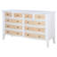 Commode 10 tiroirs Aakas - blanc