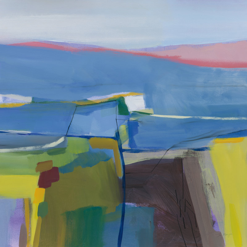 Hill Side - Wrapped Canvas Painting, 30cm H x 30cm W x 3.8cm D