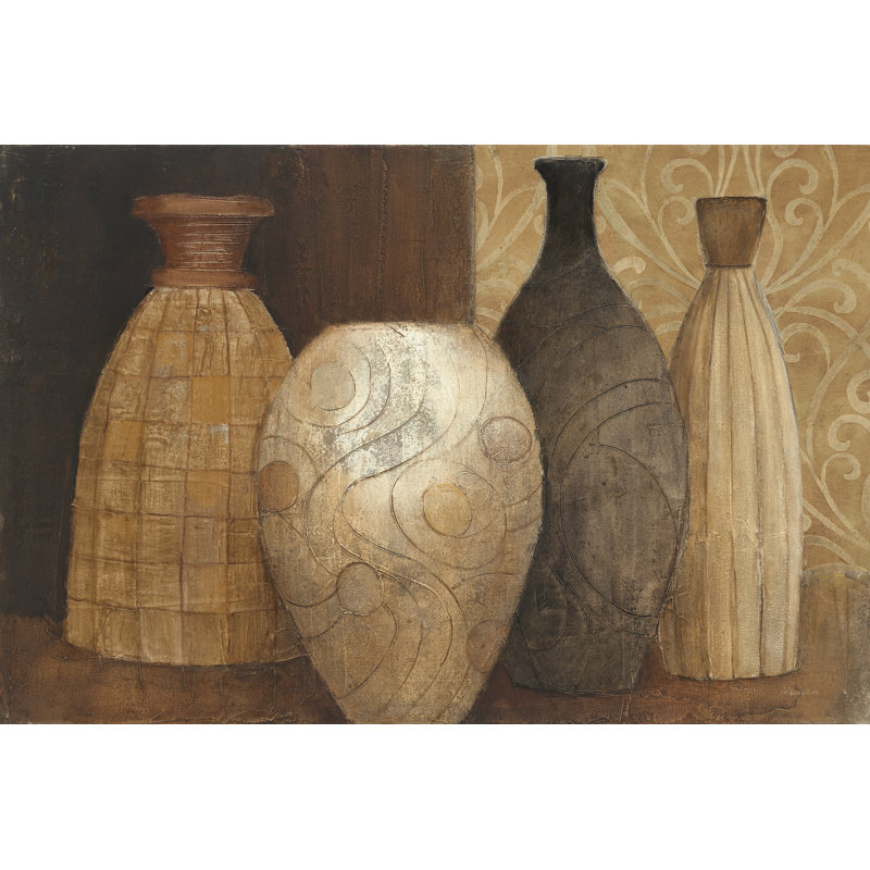 " Decorative Vessels " by Albena Hristova, 8" H x 12" W, No, Wrapped Canvas