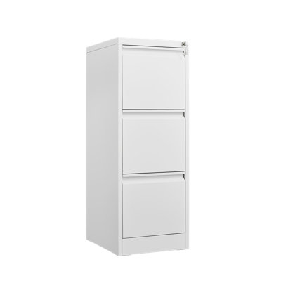 3 Drawer File Cabinet With Lock Metal Vertical File Storage Cabinet Office Home Vertical File Cabinet For A4 Legal/Letter Size Narrow File Cabinet Loc by Ebern Designs