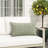 Liza Pillow Cover & Insert Rectangle in Green/White