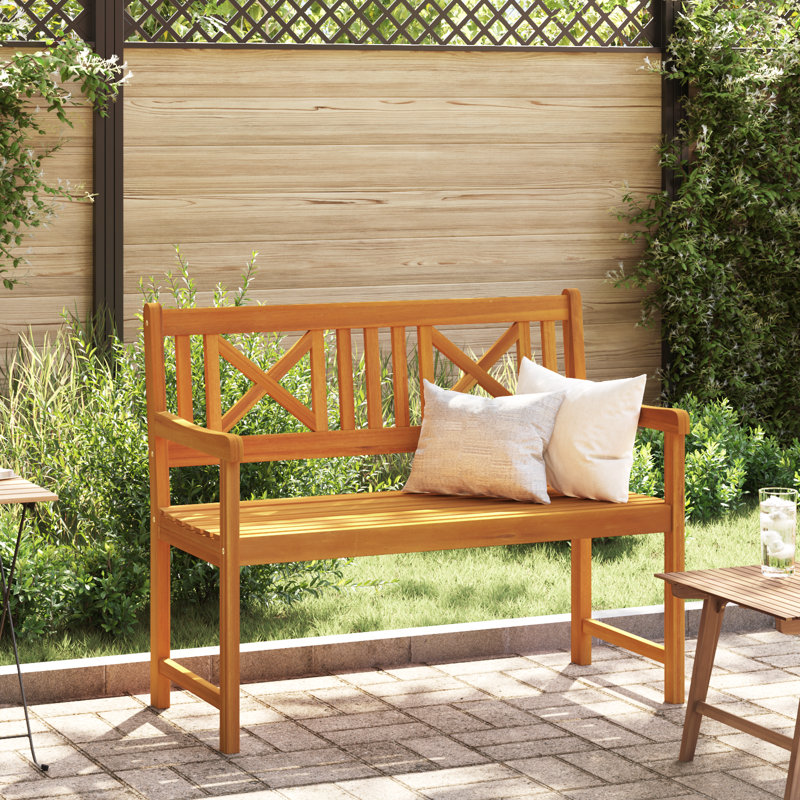 Solid Wood Outdoor Bench