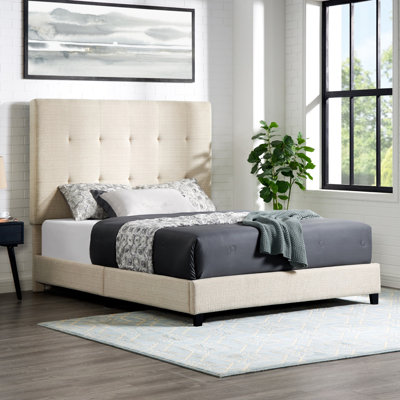 Upholstedred Bed Frame With Headboard