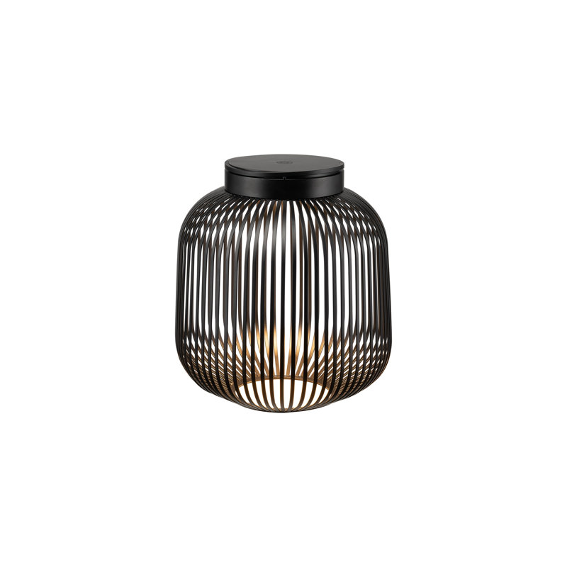 LITO Mobile Rechargeable LED Lantern - Large, 11.81" H x 10.63" W x 10.63" D, Black