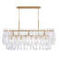 Lustre linéaire 8 lumières Glassara