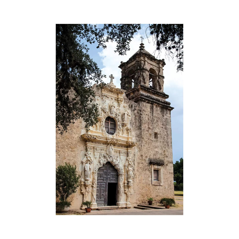 Artistry And Craftsmanship At Mission San Jose In San Antonio by Larry Ditto - Wrapped Canvas Gallery-Wrapped Canvas Giclée