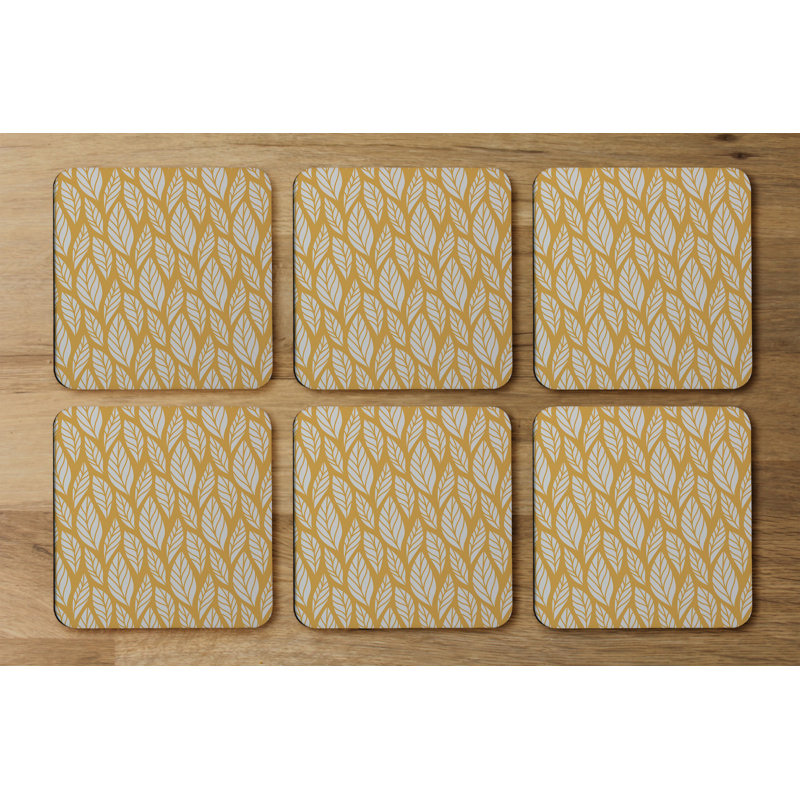 Square 6 Piece Coaster Set
