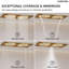 Système de douche thermostatique à DEL, pommeau de douche fixe et douchette à main à fixation au plafond avec 6 jets corporels-94427592