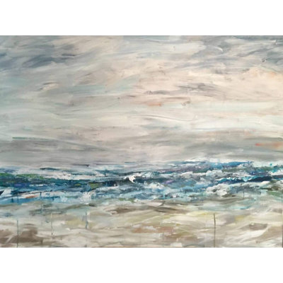 Surfing in the rain - Reproduction d'art sur toile