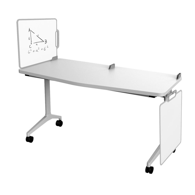 Mobile Flip/Nesting table, White
