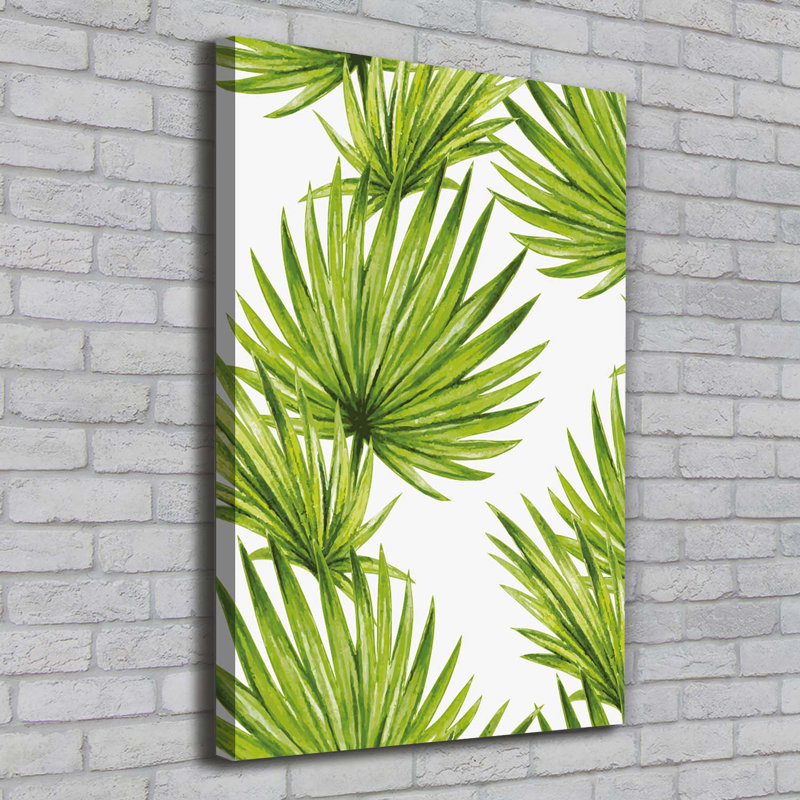 Tropical Leaves - Wrapped Canvas Print