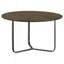 Table d'appoint naturelle et bronze industriel
