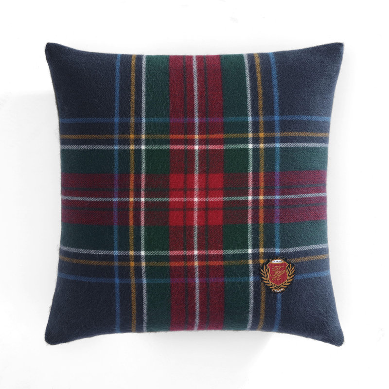 Tommy Hilfiger Devon Tartan Blue Throw Pillow