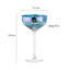 Filigree Champagne Saucers Blue