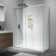 Julien 60'' W 76'' H Frameless Rectangle Reversible Shower Enclosure