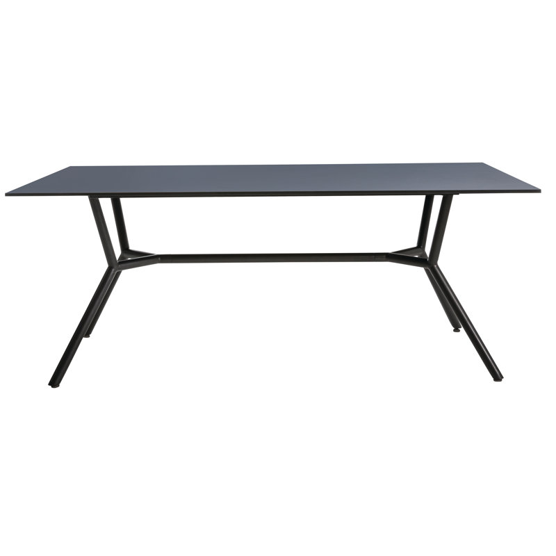 Table de salle à manger Reef, H 29,13 po x l 70,88 po x P 39,38 po, Stratifié haute pression noir, Anthracite
