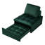 Lit simple en velours, structure stable et fiable convertible pour appartement - assemblage de l'utilisateur-197174297-197174298