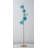 Burness 5-Light 66.9'' Gradient Blue Glass Globes Tree Floor Lamp