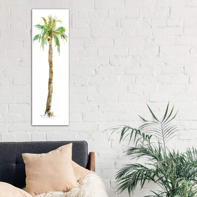 Washed Palm I by Carol Robinson - Wrapped Canvas Panoramic Painting