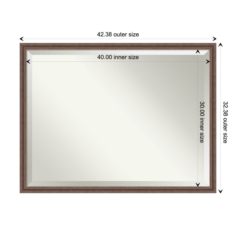 Miroir de salle de bain Libman, 32,38 po x 42,38 po