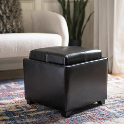 Motto Leather Ottoman