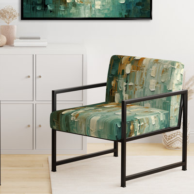 Chaise d'appoint rembourrée abstraite Celebration Of Possiblity