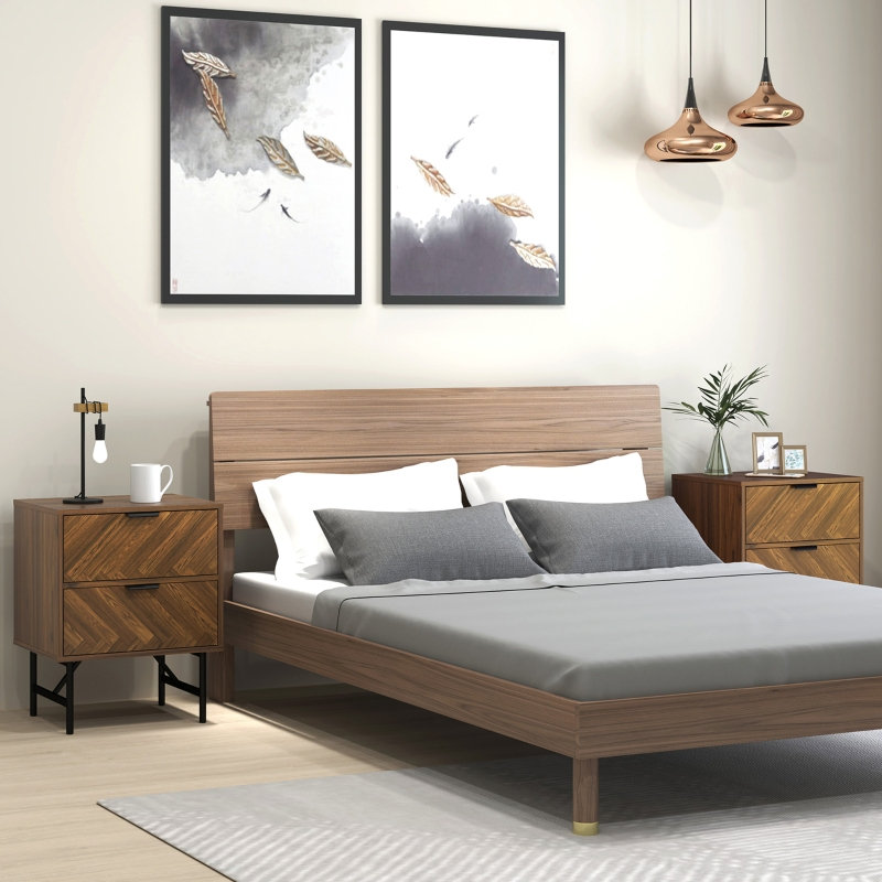 48 cm W Bedside Table