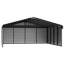 Abri d'auto en acier avec 3 ensembles muraux, 20 x 20 x 07-113506799