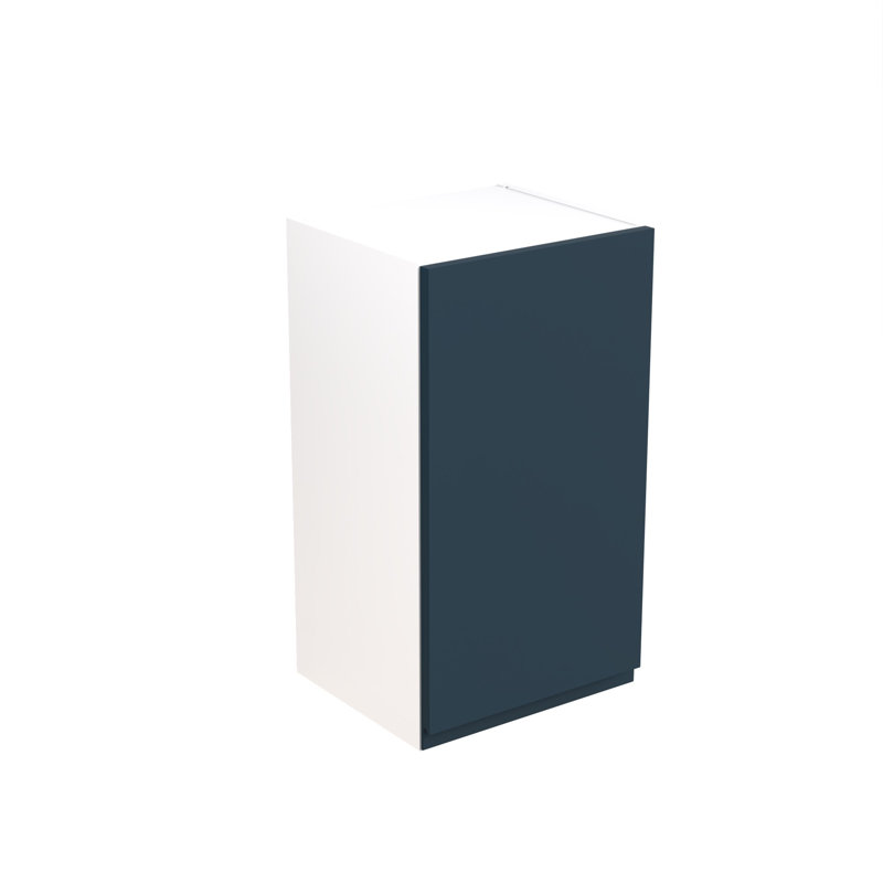 Kitchen Kit Flatpack J Pull Matt Wall Unit, 72cm H x 40cm W x 33cm D, Indigo Blue