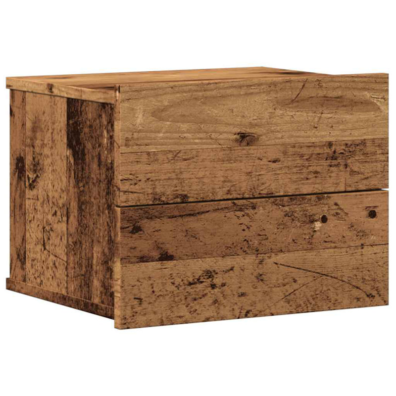 Aumiller 40 cm W Bedside Table, Old Wood, 1