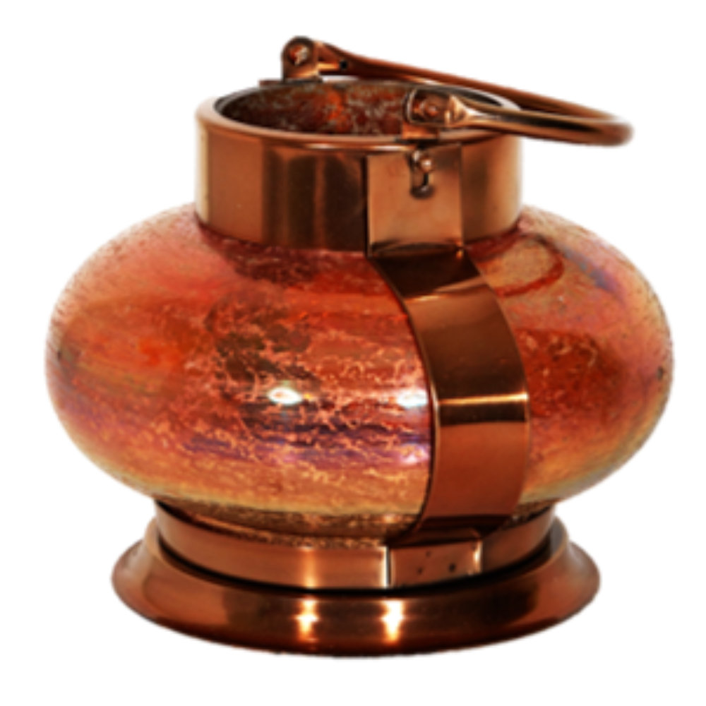 10'' H Glass Tabletop Lantern World Menagerie