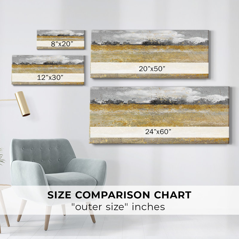 «Meadow Shimmer II» sur toile, H 8 po x l 20 po x P 1,5 po