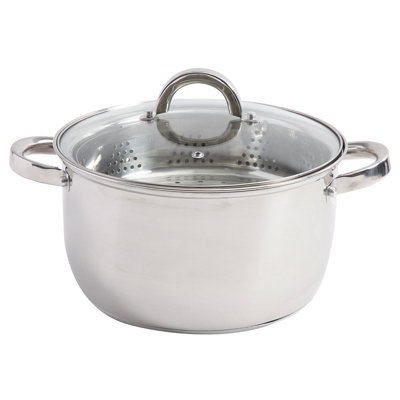 Oster Sangerfield 6 Qt. Stainless Steel Multi-Pot with Steamer Insert and Lid