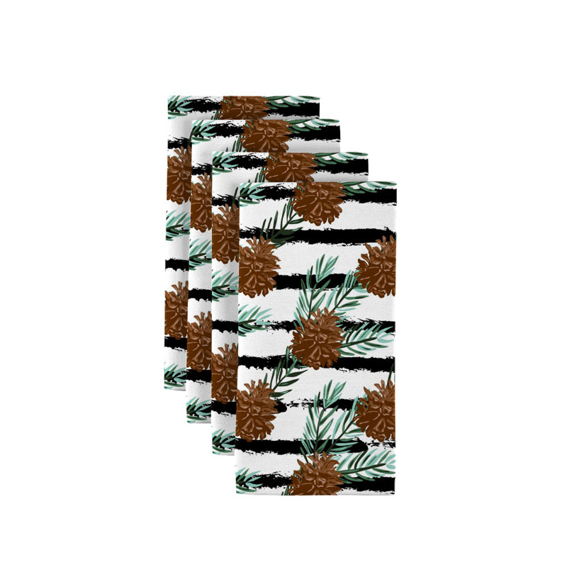 James Polyester Striped Square Napkin